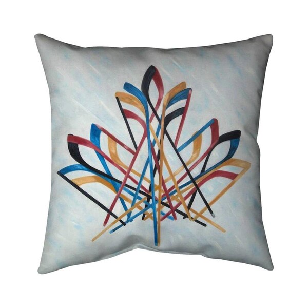 Begin Home Decor 20 x 20 in. Canadian Hockey-Double Sided Print Indoor Pillow - 5541-2020-SP79