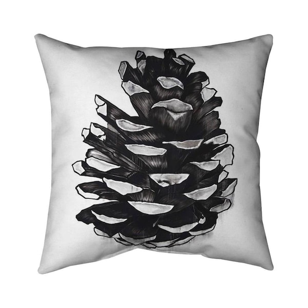 Begin Home Decor 20 x 20 in. Pine Cone-Double Sided Print Indoor Pillow - 5541-2020-MI99