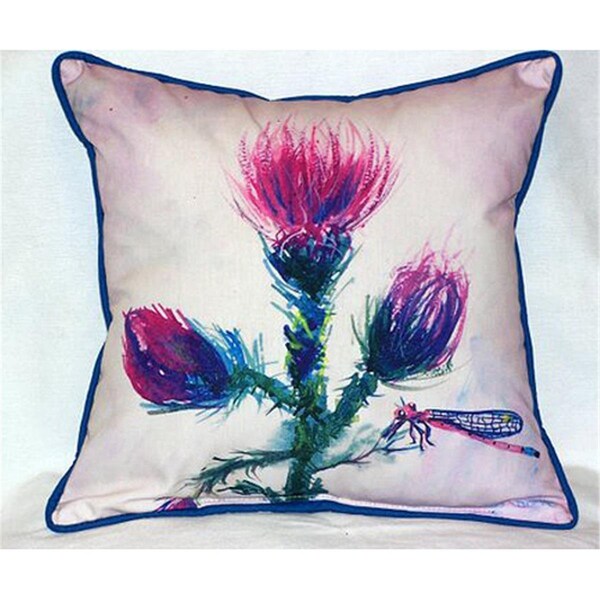 Betsy Drake Thistle Large Indoor-Outdoor Pillow 16 in. x 20 in. - HJ082
