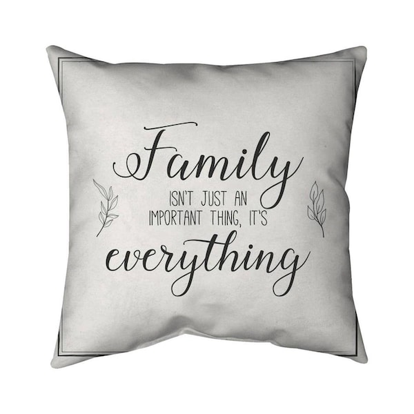 Begin Home Decor 20 x 20 in. Family-Double Sided Print Indoor Pillow - 5541-2020-QU45