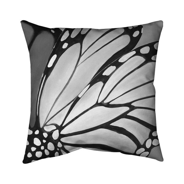 Begin Home Decor 26 x 26 in. Monarch Wings Closeup-Double Sided Print Indoor Pillow - 5541-2626-AN328