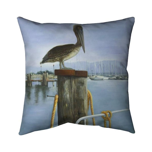 Fondo 20 x 20 in. Pelican-Double Sided Print Indoor Pillow - FO2775551