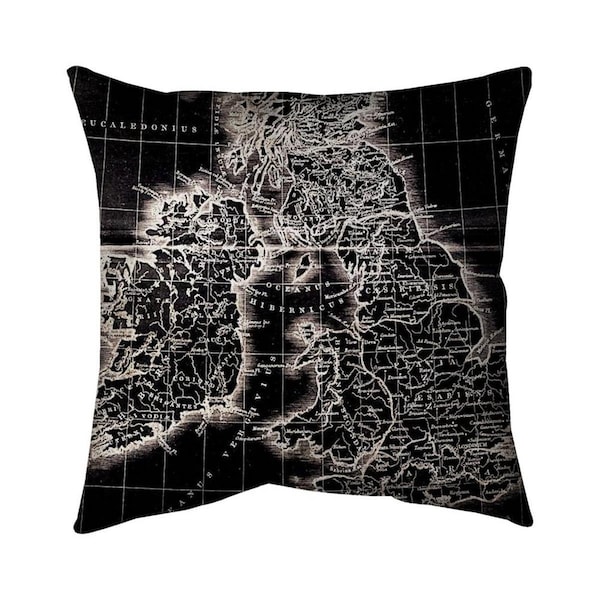 Fondo 26 x 26 in. Roman Britain Maps-Double Sided Print Indoor Pillow - FO3342242