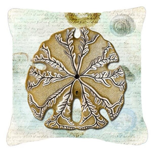 Carolines Treasures Carolines Treasures SB3026PW1414 14 x 14 in. Sand Dollar Fabric Decorative Pillow - SB3026PW1414