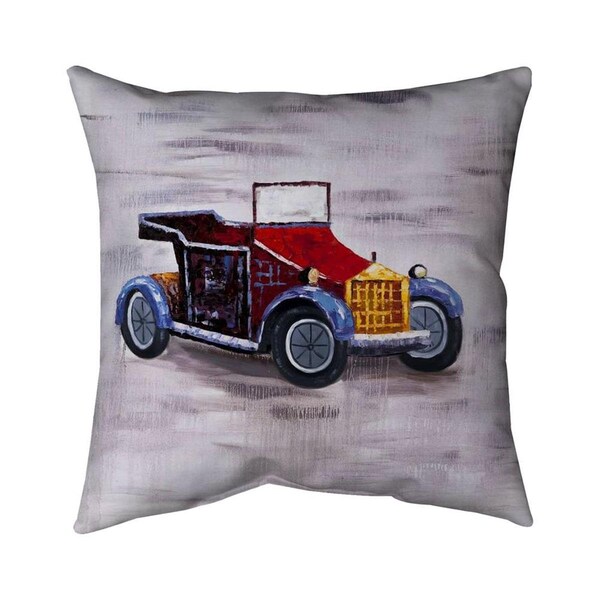 Fondo 20 x 20 in. Vintage Toy Car-Double Sided Print Indoor Pillow - FO2793960