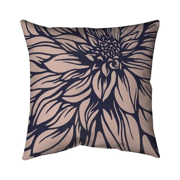 Begin Home Decor 20 x 20 in. Dahlia Flower-Double Sided Print Indoor Pillow - 5541-2020-FL122-1