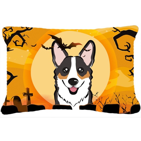 Micasa Halloween Tricolor Corgi Fabric Decorative Pillow - MI892684