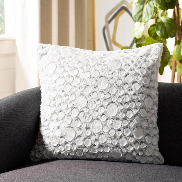 Safavieh Kiana Pillow, Grey & White - PLS7033A-2020
