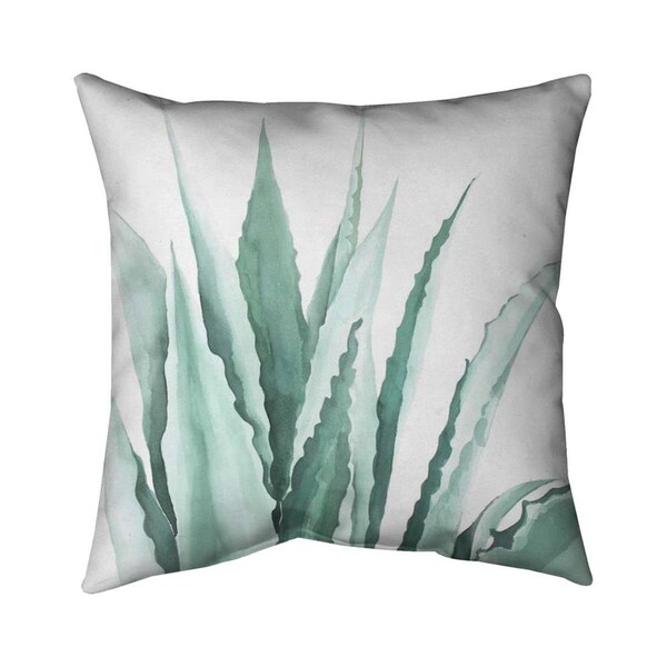 Fondo 26 x 26 in. Watercolor Agave Plant-Double Sided Print Indoor Pillow - FO2793157