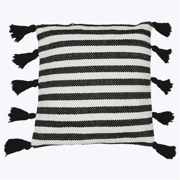 Youngs 18 x 18 in. Cotton Hand Woven Pillow - 10702
