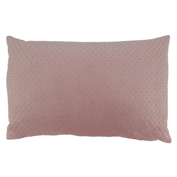 Rlm Distribution 14 x 20 in. Pinsonic Velvet Poly-Fillied Throw Pillow, Blush - HO2658800