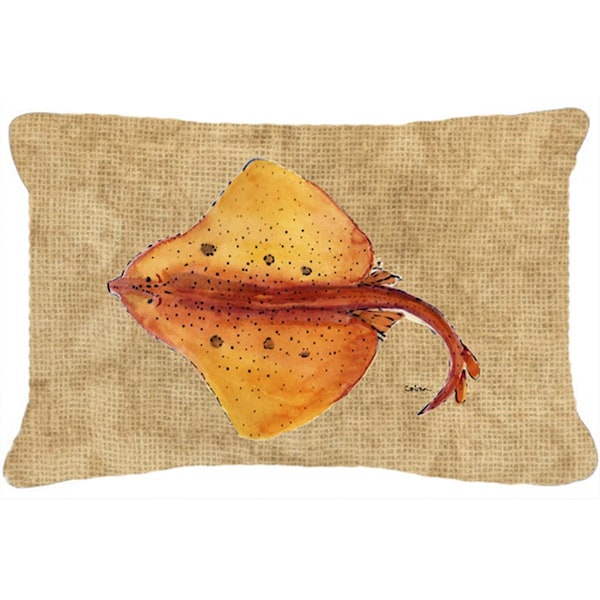 Jensendistributionservices 12 x 16 In. Blonde Ray Stingray Indoor & Outdoor Fabric Decorative Pillow - MI2554169
