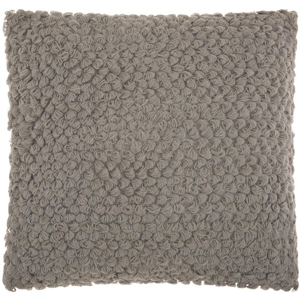 Palacedesigns 20 x 20 in. Mina Victory Life Styles DC142 Light Gray Throw Pillow - PA3659604