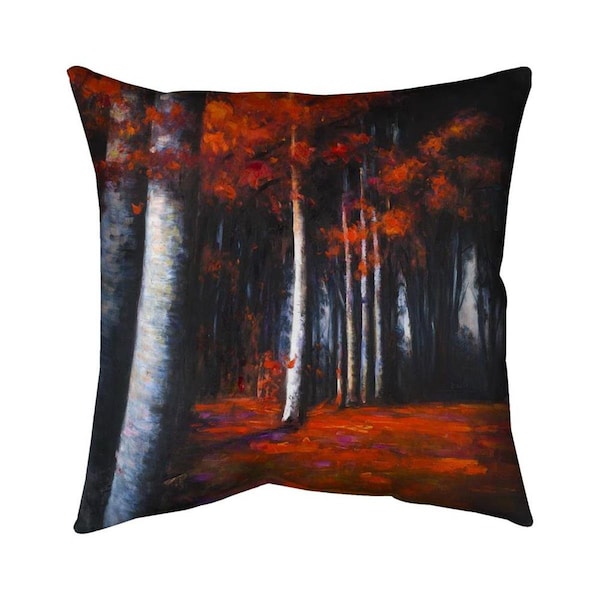 Fondo 26 x 26 in. Mysterious Forest-Double Sided Print Indoor Pillow - FO2778713