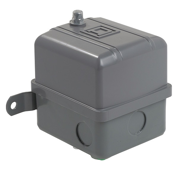 Interruptor de presión Telemecanique Sensors, (1) puerto, 1/4 pulgadas FNPS, DPST, 65 a 200 psi, Acción estándar - 9013GHG2S6J26