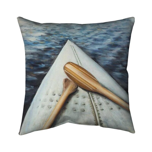 Fondo 20 x 20 in. Canoe Adventure-Double Sided Print Indoor Pillow - FO2793624