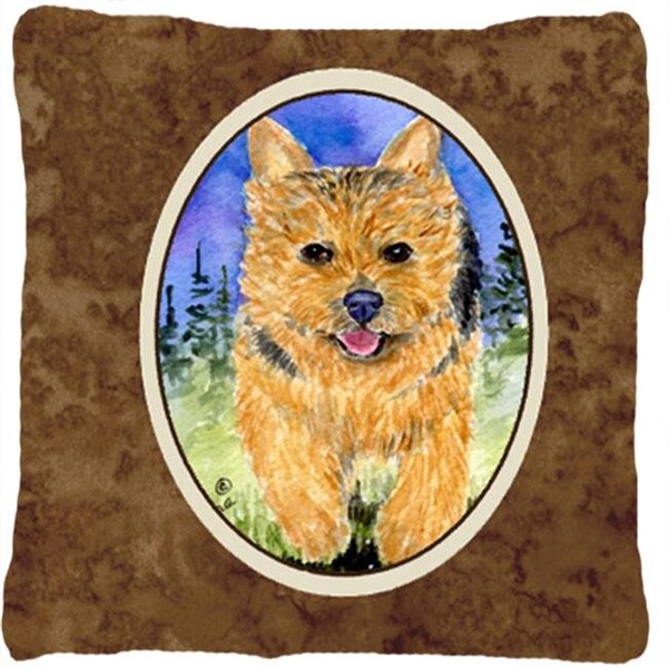 Carolines Treasures Carolines Treasures SS8993PW1414 14 x 14 in. Norwich Terrier Fabric Decorative Pillow - SS8993PW1414