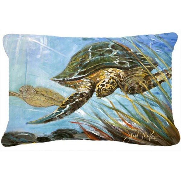 Carolines Treasures Carolines Treasures JMK1118PW1216 Loggerhead Sea Turtle Canvas Fabric Decorative Pillow - JMK1118PW1216