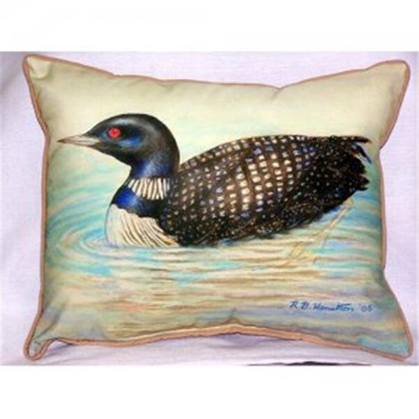 Betsy Drake Betsy Drake ZP130 Loon Throw Pillow; 20 x 24 in. - ZP130