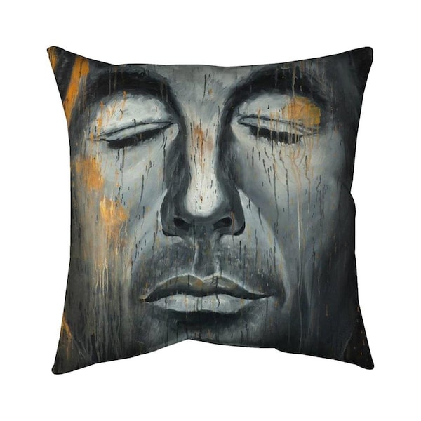 Begin Home Decor 20 x 20 in. Abstract Man Portrait-Double Sided Print Indoor Pillow - 5541-2020-FI47