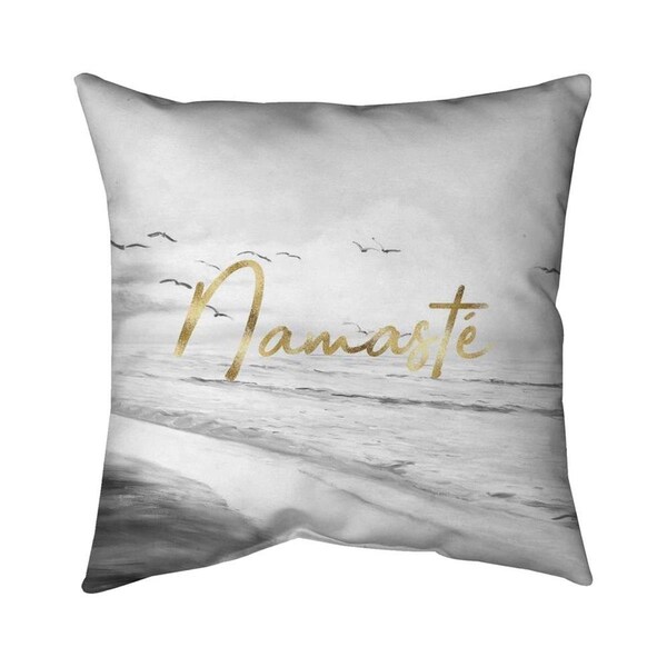 Fondo 20 x 20 in. Namaste-Double Sided Print Indoor Pillow - FO3336326