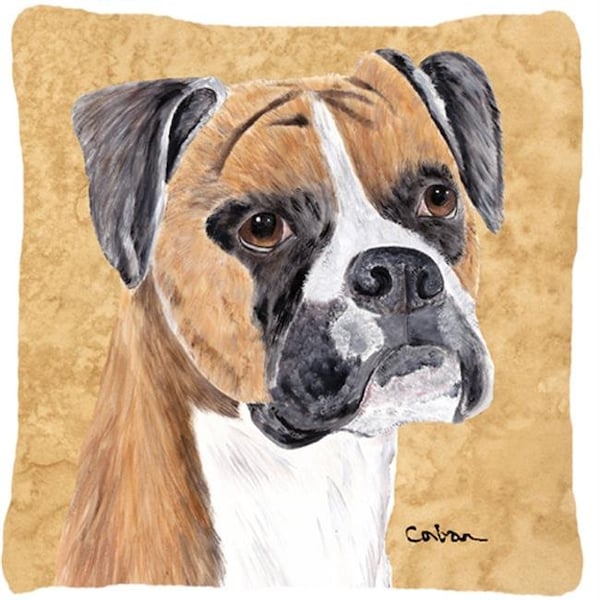 Carolines Treasures Carolines Treasures SC9121PW1414 Boxer Indoor & Outdoor Fabric Decorative Pillow - SC9121PW1414