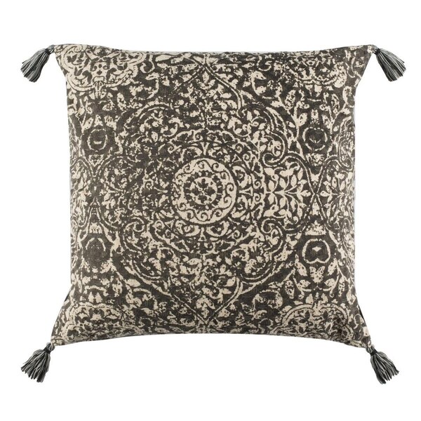 Safavieh 16 x 16 in. Sidonia Grey & Cream Throw Pillows with Polyfill - PLS791A-1616