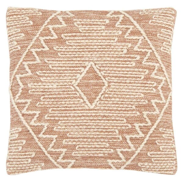 Safavieh 18 x 18 in. Lannie Pillow, Peach - PLS9707B-1818