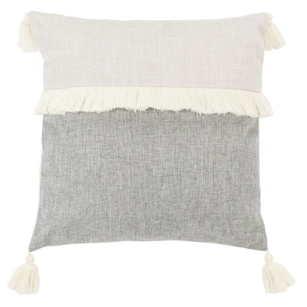 Safavieh Demli Throw Pillow Grey & White - PLS7190A-1818
