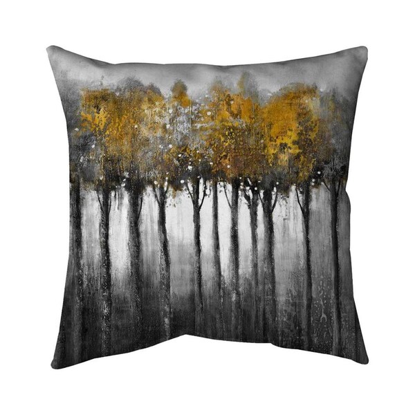Begin Home Decor 26 x 26 in. Illuminated Forest-Double Sided Print Indoor Pillow - 5541-2626-LA12-2
