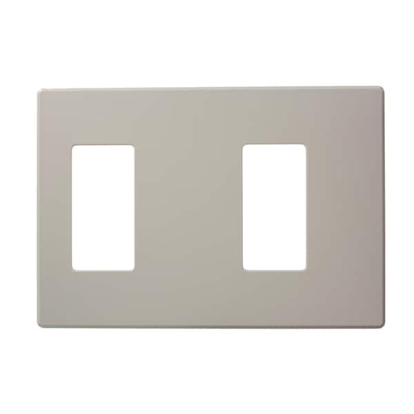 Leviton Dimmer Switch Renii Plate-1N1W-Fin-Gr - AWP0F-11G