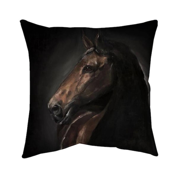 Begin Home Decor 20 x 20 in. Spirit The Horse-Double Sided Print Indoor Pillow - 5541-2020-AN376