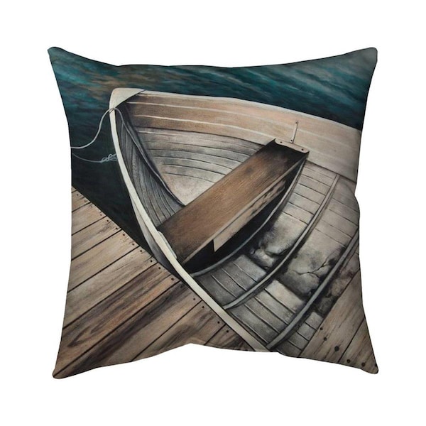 Fondo 26 x 26 in. Abandoned Rowboats-Double Sided Print Indoor Pillow - FO2772216