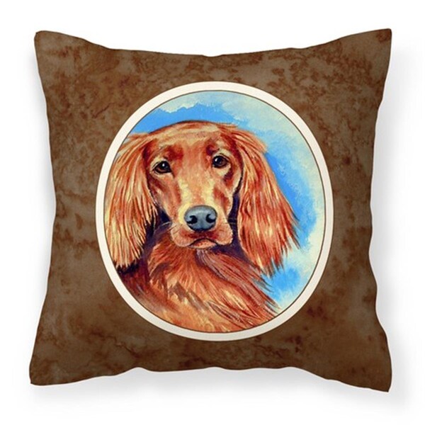 Jensendistributionservices Irish Setter Fabric Decorative Pillow - MI2549441