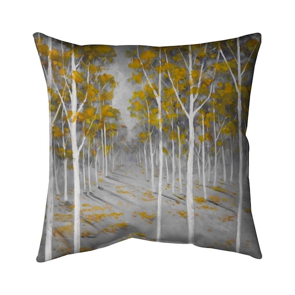 Fondo 20 x 20 in. Birch Forest-Double Sided Print Indoor Pillow - FO2791529