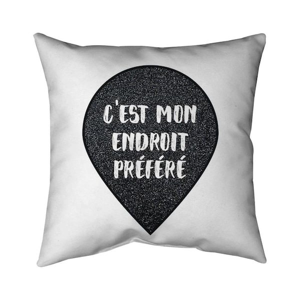 Fondo 26 x 26 in. Its My Favorite Spot-Double Sided Print Indoor Pillow - FO3342279