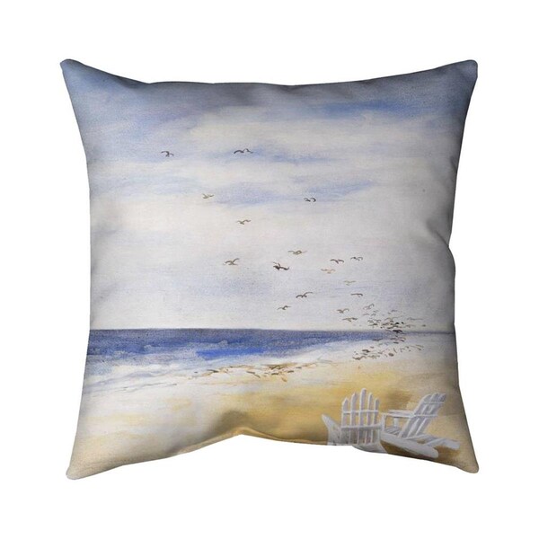 Fondo 26 x 26 in. Day At The Beach-Double Sided Print Indoor Pillow - FO2775316