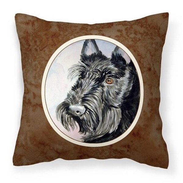 Carolines Treasures Carolines Treasures 7047PW1414 Scottish Terrier Fabric Decorative Pillow - 7047PW1414
