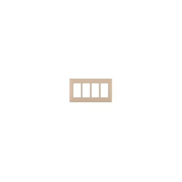 Leviton WALLPLATES RENU 4 GANG WLPLT DAPPER TAN - REWP4-DT