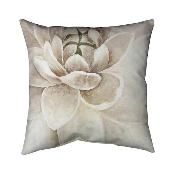 Begin Home Decor 20 x 20 in. Delicate Chrysanthemum-Double Sided Print Indoor Pillow - 5541-2020-FL88