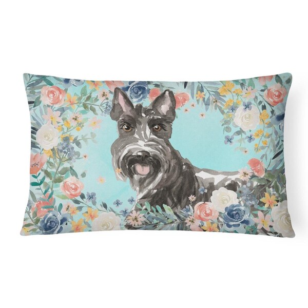 Jensendistributionservices Scottish Terrier Canvas Fabric Decorative Pillow - MI2551865