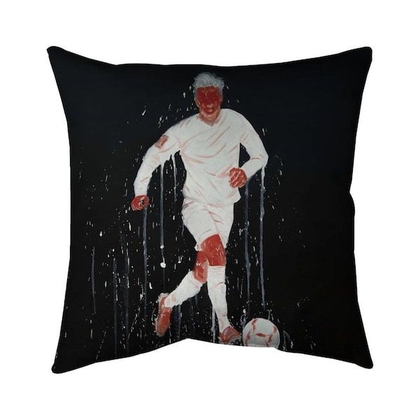 Begin Home Decor 20 x 20 in. Soccer Player-Double Sided Print Indoor Pillow - 5541-2020-SP75