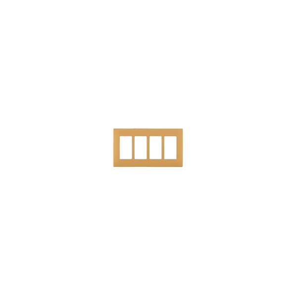 Leviton WALLPLATES RENU 4 GANG WLPLT TOASTED COCONUT - REWP4-TC