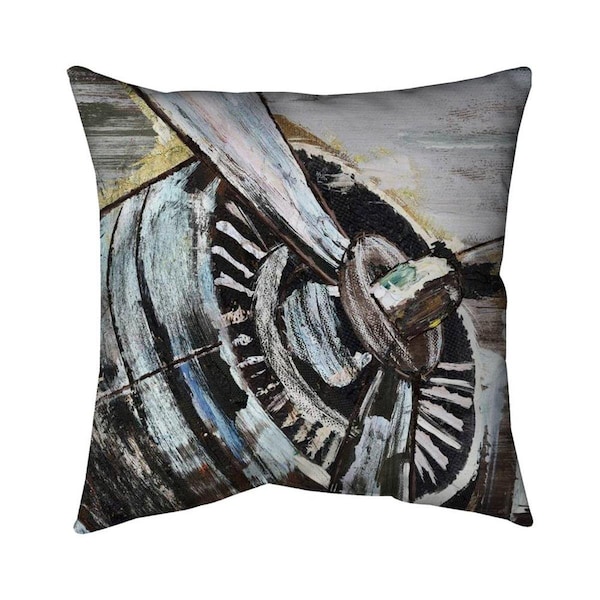 Fondo 20 x 20 in. Airplane Propeller-Double Sided Print Indoor Pillow - FO2793959