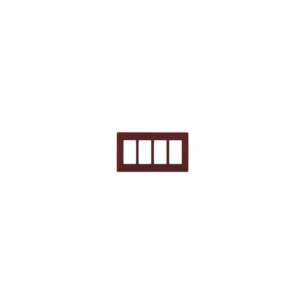 Leviton WALLPLATES RENU 4 GANG WLPLT DEEP GARNET - REWP4-DG