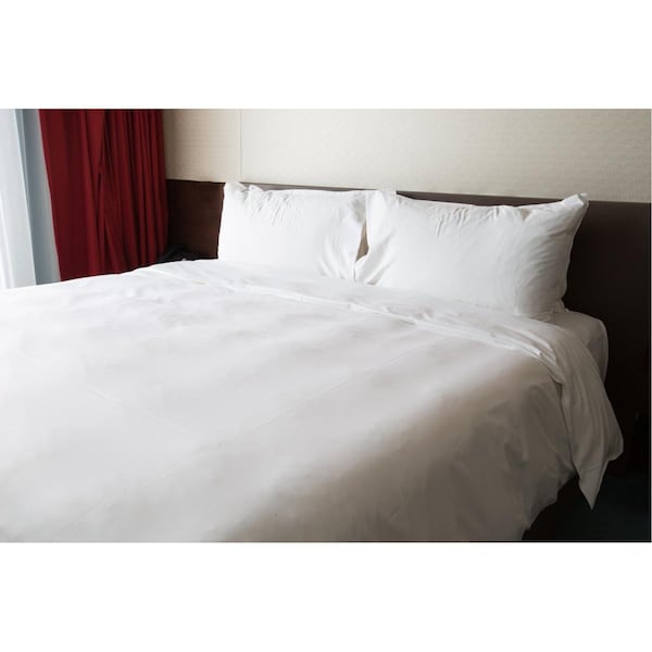 Rifz T-250 Cotton Blend Duvet Cover, White - King Size - GMC11099-T250