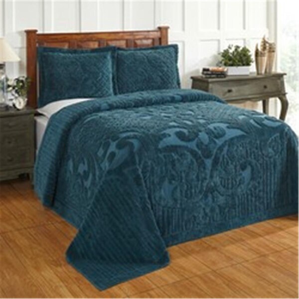 Convenience Concepts Ashton Cotton Bedspread, Teal - Twin Size - HI1867840
