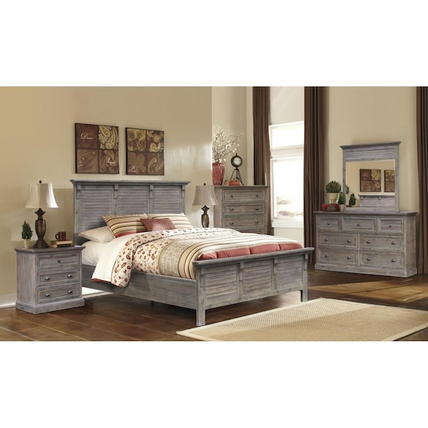 Fine-Line Solstice Bedroom Set Grey - Queen - 5 Piece - FI3215824