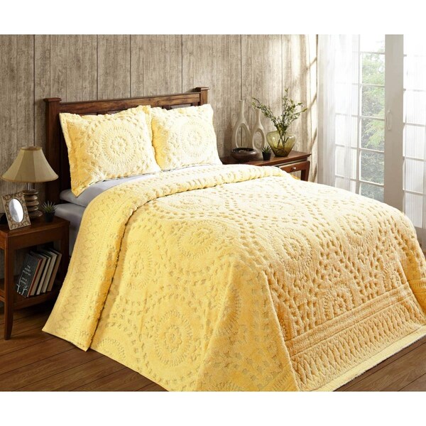 Convenience Concepts Rio Cotton Bedspread, Yellow - Twin Size - HI1859362