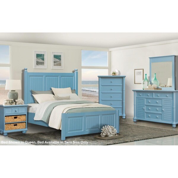 Sunset Trading Cool Breeze Twin Bedroom Set Beach Blue - 5 Piece - CF-1703-0156-T5P